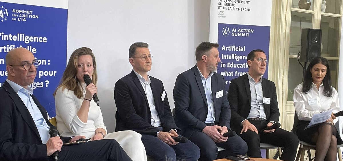 damiensteffan (@damiensteffan) on Twitter photo 1️⃣ Comprendre
2️⃣ Découvrir par la pratique
3️⃣ Expérimenter et partager
Les trois piliers des formations aux usages des #IA dispensées par <a href="/reseau_canope/">Réseau Canopé</a> aux enseignants présentées par Julia Dumont et <a href="/LeDreau/">Gaël Le Dréau</a>
Plus de 10 000 enseignants déjà formés
#SommetActionIA
<a href="/FEI_sevres/">France Éducation international</a> 1️⃣ Comprendre
2️⃣ Découvrir par la pratique
3️⃣ Expérimenter et partager
Les trois piliers des formations aux usages des #IA dispensées par <a href="/reseau_canope/">Réseau Canopé</a> aux enseignants présentées par Julia Dumont et <a href="/LeDreau/">Gaël Le Dréau</a>
Plus de 10 000 enseignants déjà formés
#SommetActionIA
<a href="/FEI_sevres/">France Éducation international</a>