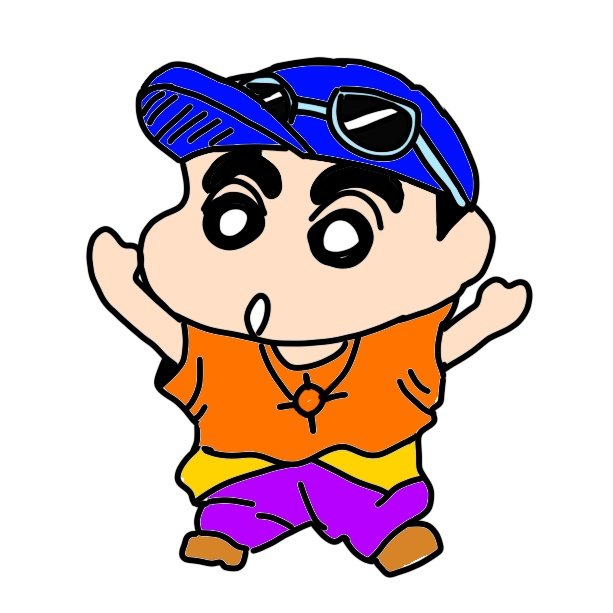 「なんかこういうファッションのしんのすけ 」|ですねのイラスト