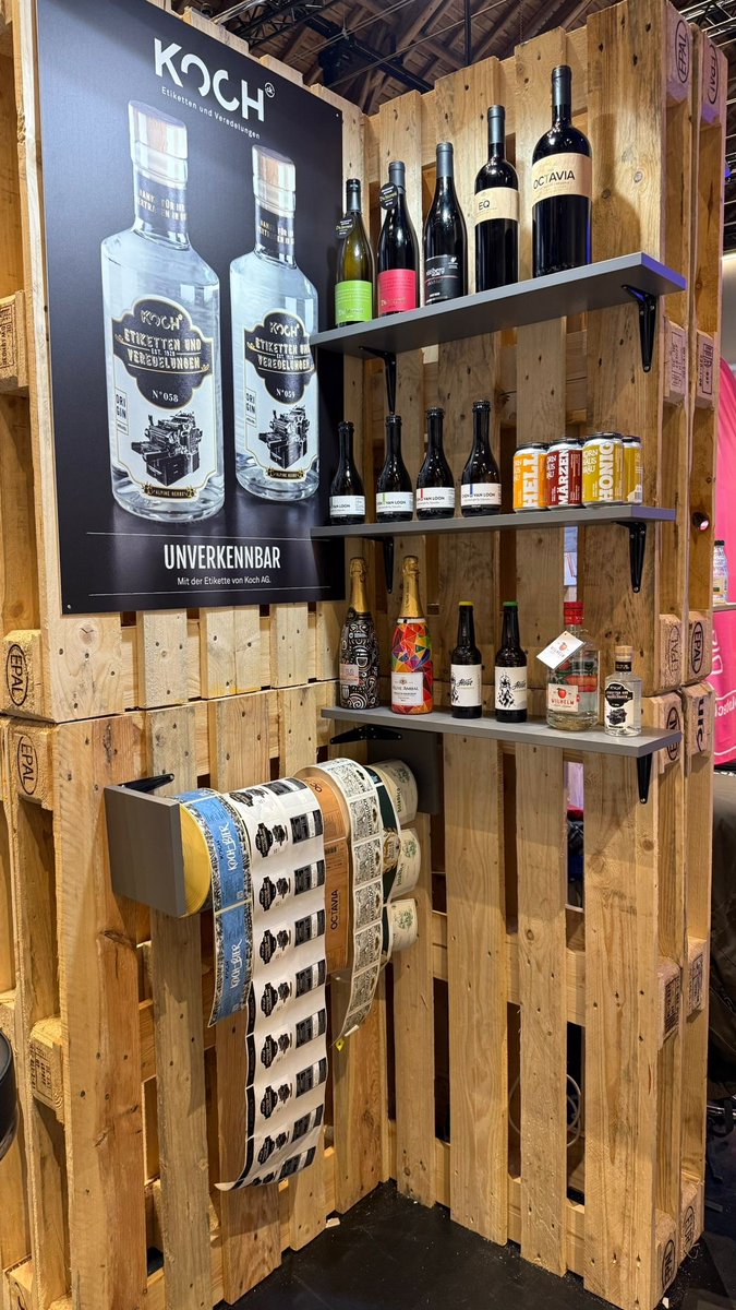 🇫🇷 Notre équipe Koch AG Grafische Anstalt, est présente au salon GLUG 25 à Aarau en Suisse ! 
Retrouvez-nous sur le stand 145 pour découvrir nos solutions en matière d’étiquettes, adaptées aux besoins du secteur de la boissons. 🍾

Venez échanger avec nous sur vos projets et