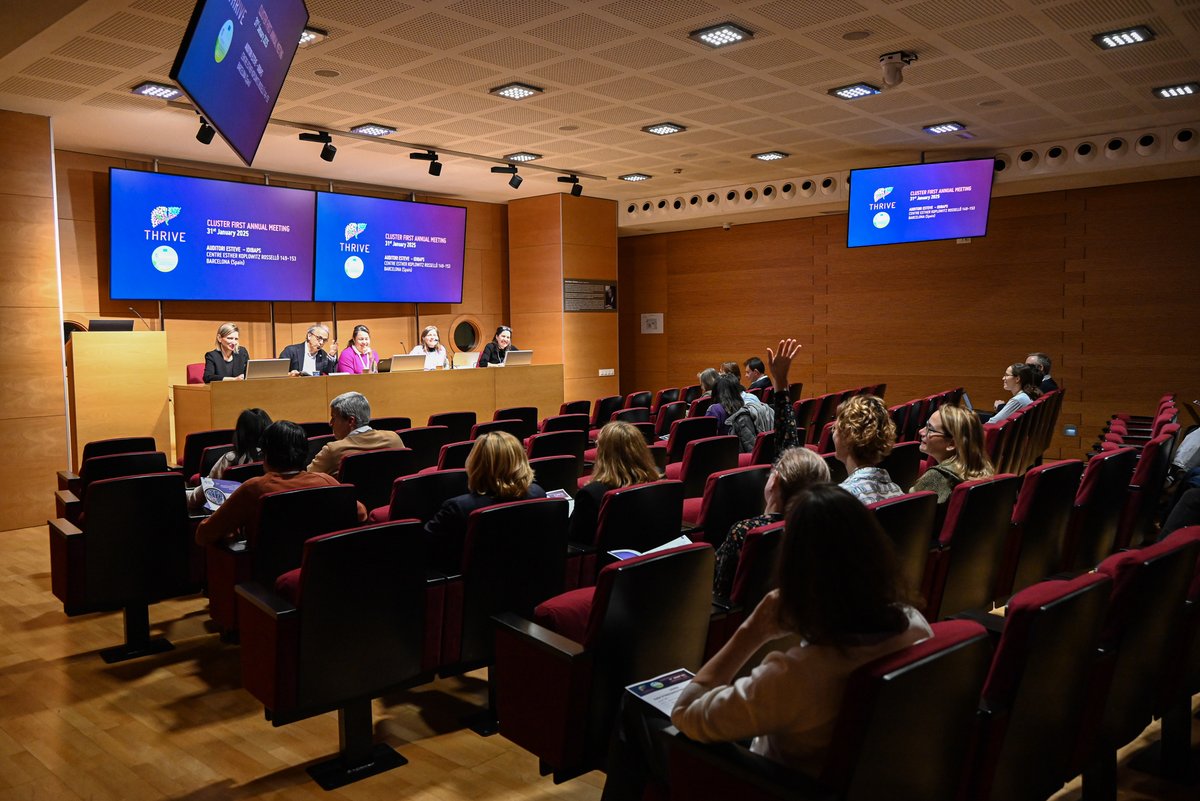 The First Understanding (tumor-host interactions) Cluster meeting has been a success!🌟Together we can make the difference 💪 Thanks <a href="/THRIVE_LiverCan/">THRIVE Liver Cancer EU Project</a> for organizing it! 

#missioncancer #fightcancer 

Funded by the <a href="/EU_HaDEA/">HaDEA</a> <a href="/EU_Commission/">European Commission</a>