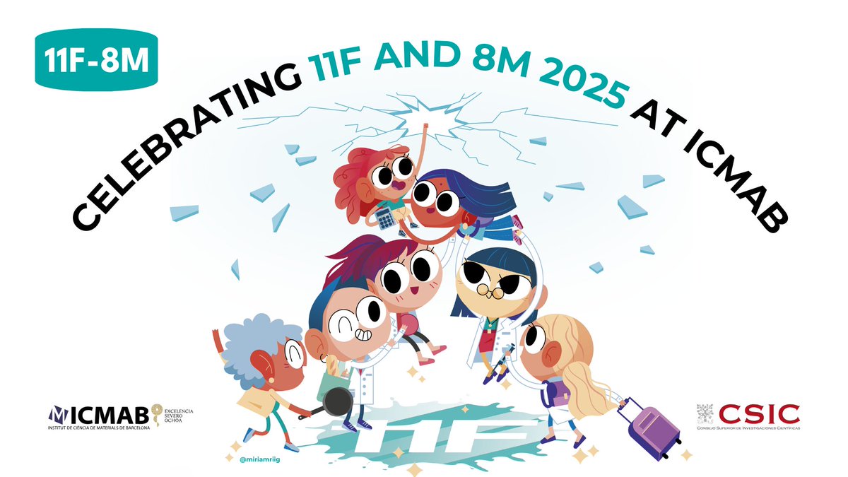 Us compartim aquí el programa que tenim pensat per commemorar l'11F-8M, tot un mes per reflexionar sobre el paper de la dona i la ciència i molt més! 
Activitats organitzades pel Comitè d'Igualtat de Gènere i Diversitat. No us les perdeu! #11F8M
🧪icmab.es/all-the-icmab-…