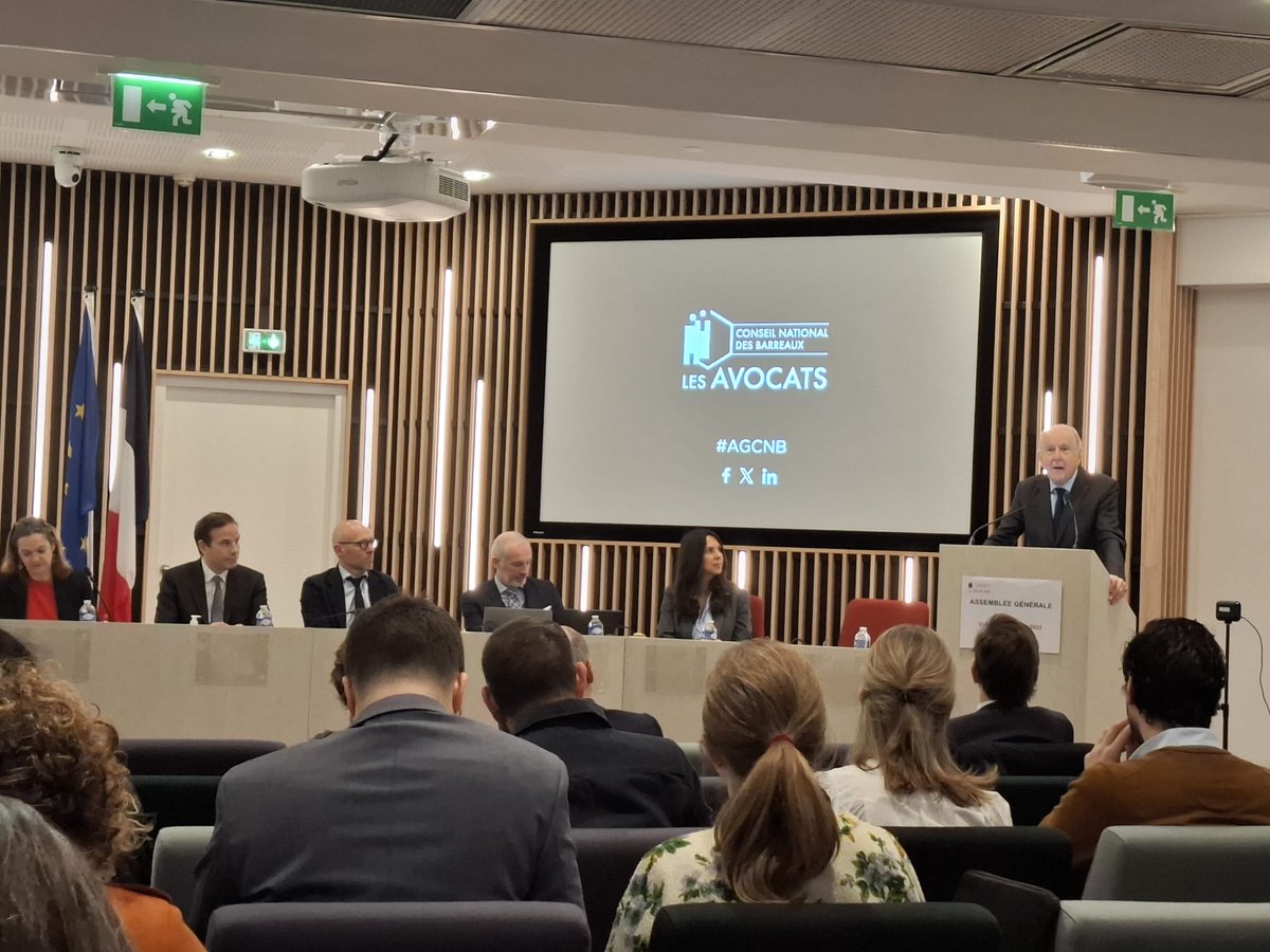 Aujourd'hui, au #CNB, le président #Sauvé intervient sur l’état de #droit. Défendre l’état de droit, c’est #défendre le #justiciable : c’est dans l’ADN de la #CNA.