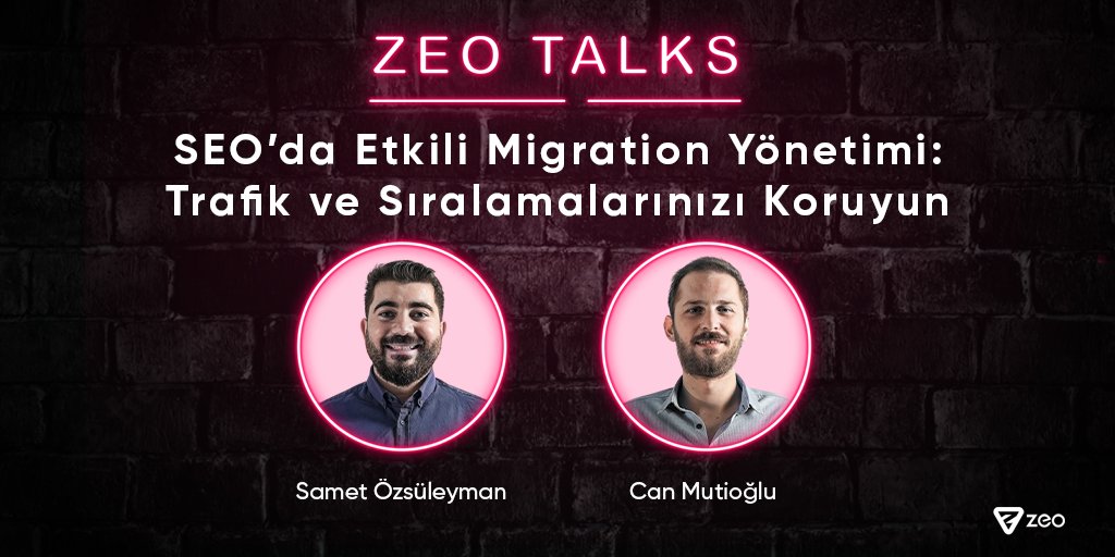 🚨 #SEO'da etkili migration yönetimiyle site geçişinde organik trafiğinizi koruyabilir misiniz? 🤔 Zeo Talks'un yeni videosunda, ekibimizden <a href="/sametozsuleyman/">Samet Özsüleyman</a> ve <a href="/CanMutioglu/">Can Mutioglu</a> ile birlikte SEO'da etkili #migration yönetimini ele alarak, başarılı bir geçiş için pratik ipuçları
