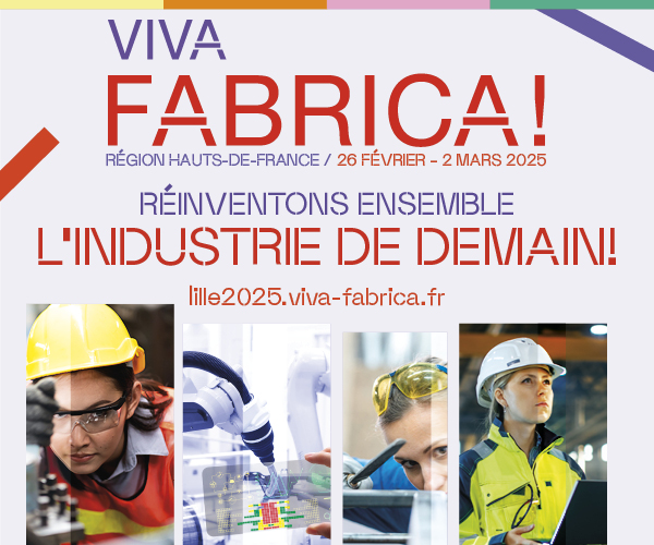 #VivaFabrica, rdv du 26 février au 2 mars ! 
✅Obj : faire connaître les savoir-faire, les métiers et les expertises. L'#industrie de demain a besoin de talents !
Evénement gratuit et ouvert à tous 👉viva-fabrica.fr
#DLDJUIL