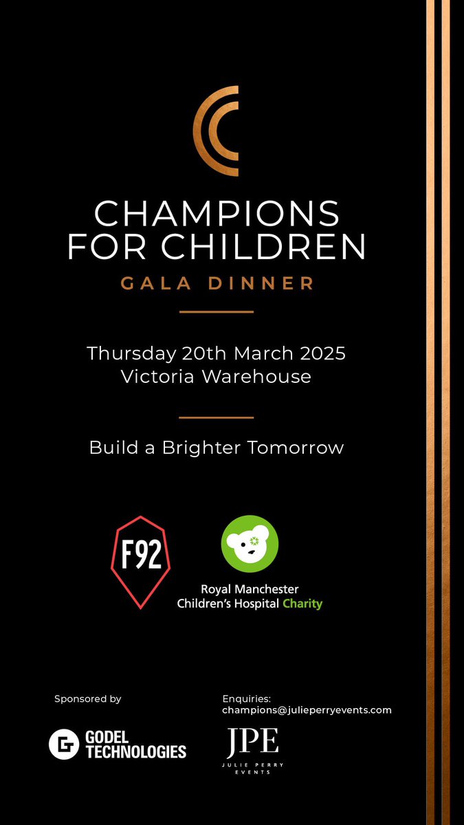 Mike Toolan (@toolyboy) on Twitter photo I'm excited to announce that <a href="/JennyPowellTV/">Jenny Powell šø</a> and I will be hosting the āChampions for Childrenā Gala Dinner in support of Manchesterās hospitals <a href="/MFT_Charity/">Manchester Foundation Trust Charity</a> of which I am a proud patron of and <a href="/Foundation92/">Foundation 92</a> To secure one of our final tables / provide an auction prize contact: I'm excited to announce that <a href="/JennyPowellTV/">Jenny Powell šø</a> and I will be hosting the āChampions for Childrenā Gala Dinner in support of Manchesterās hospitals <a href="/MFT_Charity/">Manchester Foundation Trust Charity</a> of which I am a proud patron of and <a href="/Foundation92/">Foundation 92</a> To secure one of our final tables / provide an auction prize contact:
