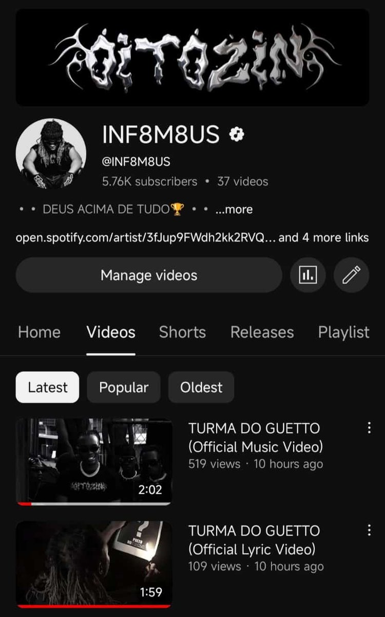 TÁ NA HORA!!! 💿🎬🏆
"TURMA DO GUETTO" DISPONÍVEL EVERYWHERE!!⚔️

- LINK🔗 links.altafonte.com/turmadoghetto
ESCUTEM BUÉ!!!!💯
