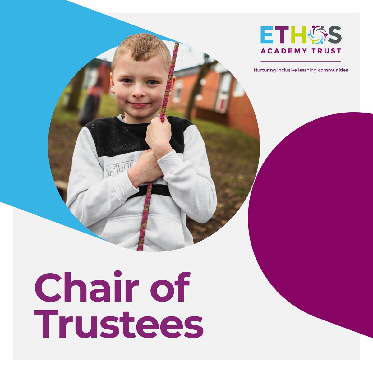 EthosAcademyTrustUK (@ethosacadtrust) on Twitter photo We are looking for a new Chair of Trustees.
As Chair, you’ll have the opportunity to join a passionate, like-minded team of professionals within a growing Trust.
Get in touch with our CEO, Chris, for an informal chat about the role at trustoffice@eat.uk.com. We are looking for a new Chair of Trustees.
As Chair, you’ll have the opportunity to join a passionate, like-minded team of professionals within a growing Trust.
Get in touch with our CEO, Chris, for an informal chat about the role at trustoffice@eat.uk.com.