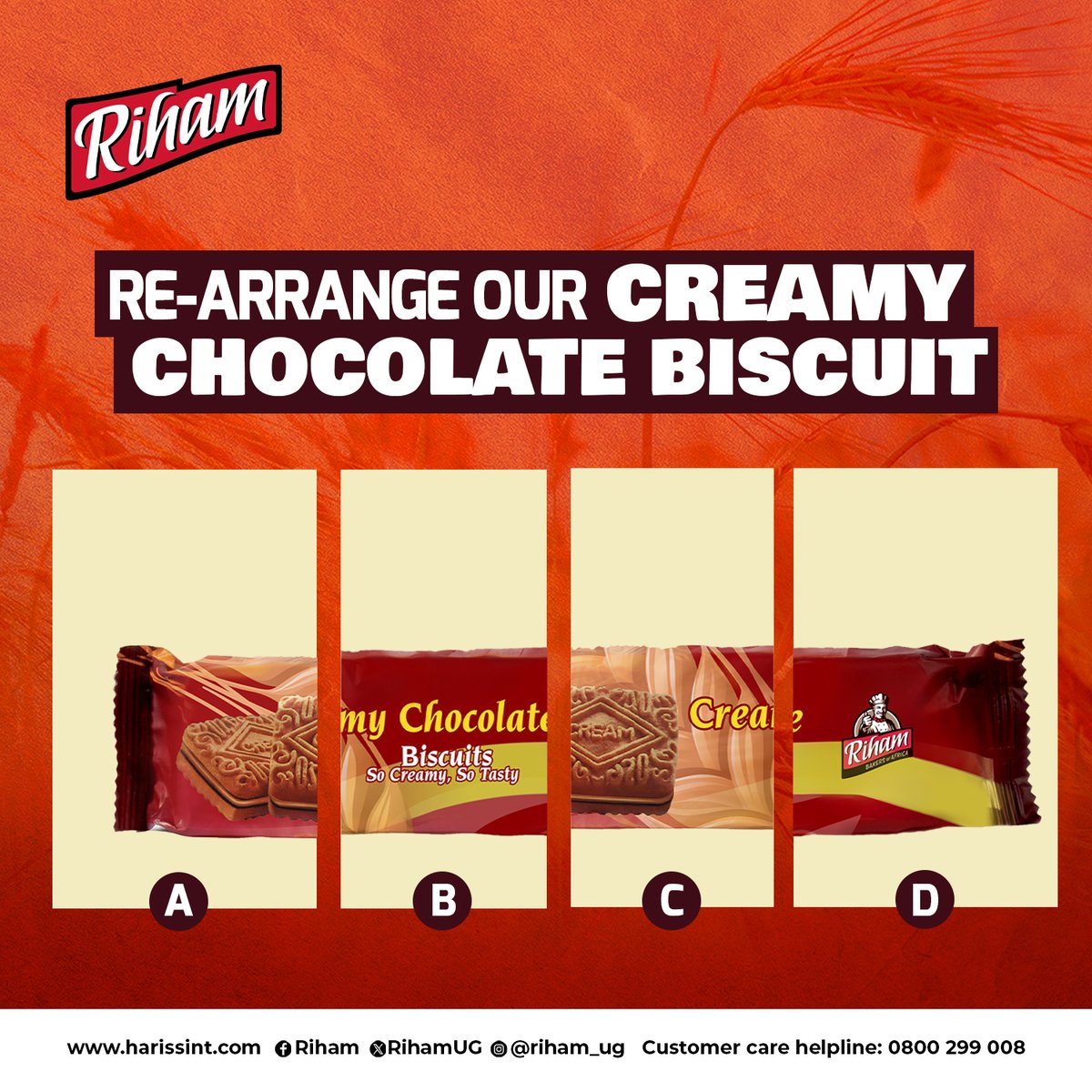 How fast can you rearrange this? #RihamBiscuits