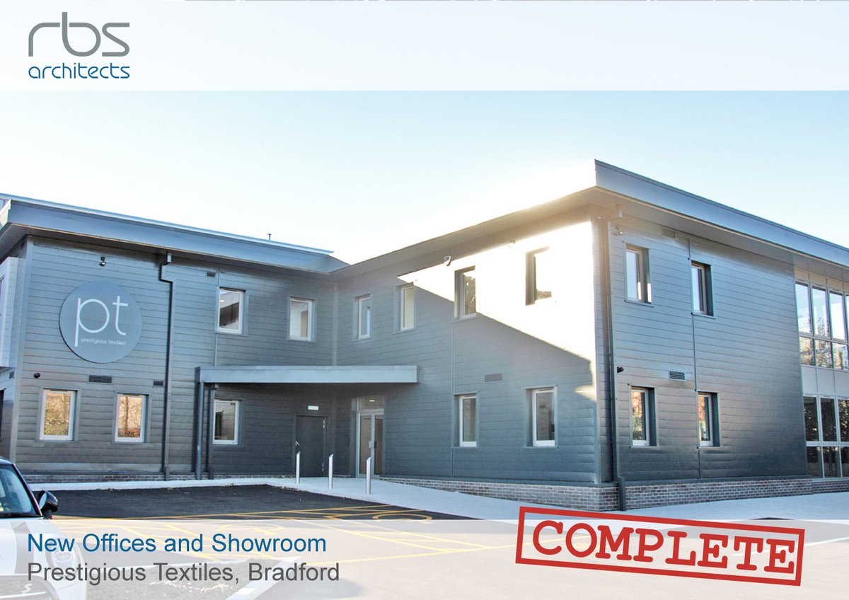 Rance Booth Smith Architects are delighted to announce that the new offices and showroom at Prestigious Textiles in Bradford is now complete.