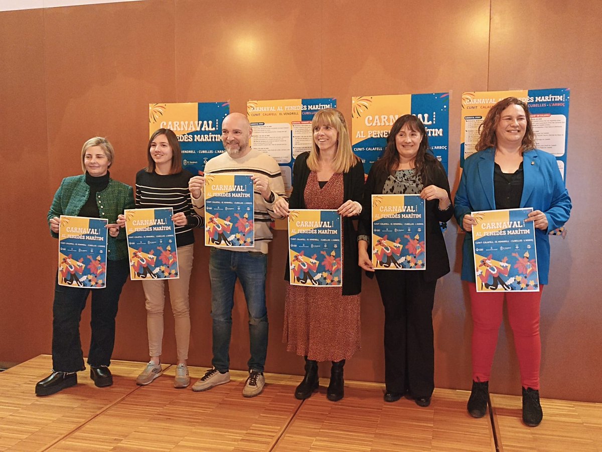 ✅El #PenedèsMarítim presenta el Carnaval 2025.

👉El carnaval de l’Arboç tindrà el seu gran moment amb la rua de carnaval el diumenge 2 de març a les 12h pels carrers de la vila. Aquest any, el recorregut variarà per fer-lo més atractiu als visitants.

arbocenc.cat/noticia/ca/766…