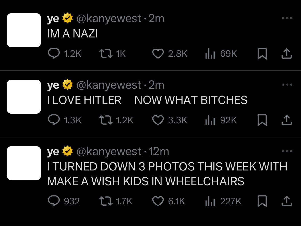 Ye is crashing out so hard 😭