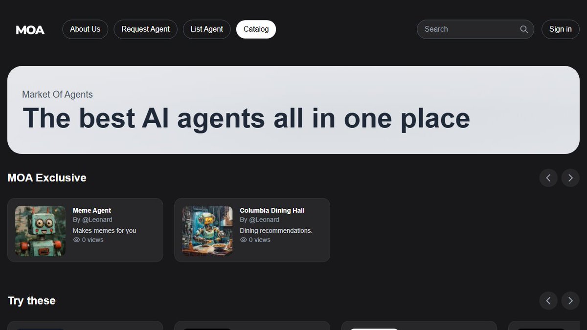 I love what you're building mate, I just checked out the website <a href="/LeonardHolter17/">Leonard Holter</a>

Here's a Quick Design Audit 🎯   

- Consider adding more white space in scrollable agent card sections for improved readability (especially on mobile)  

- Dark theme color palette feels slightly