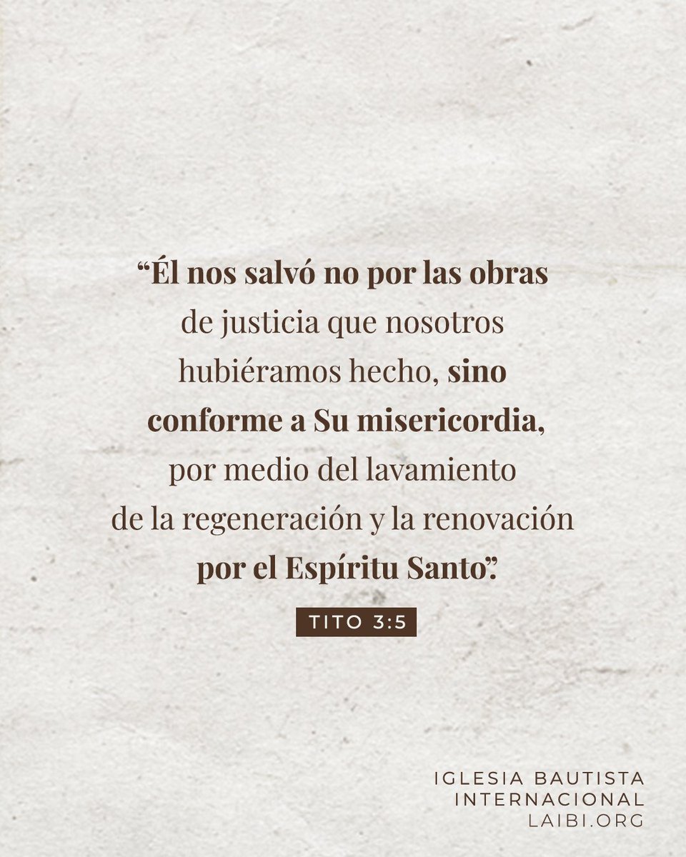 LaIBI's tweet photo. Las buenas obras no son un requisito para la salvación, sino un resultado de ella. Son la evidencia externa de la obra de redención y regeneración que Dios ha hecho en nuestras vidas mediante el sacrificio de Cristo y el poder del Espíritu Santo. https://t.co/HGGQMFfKXv