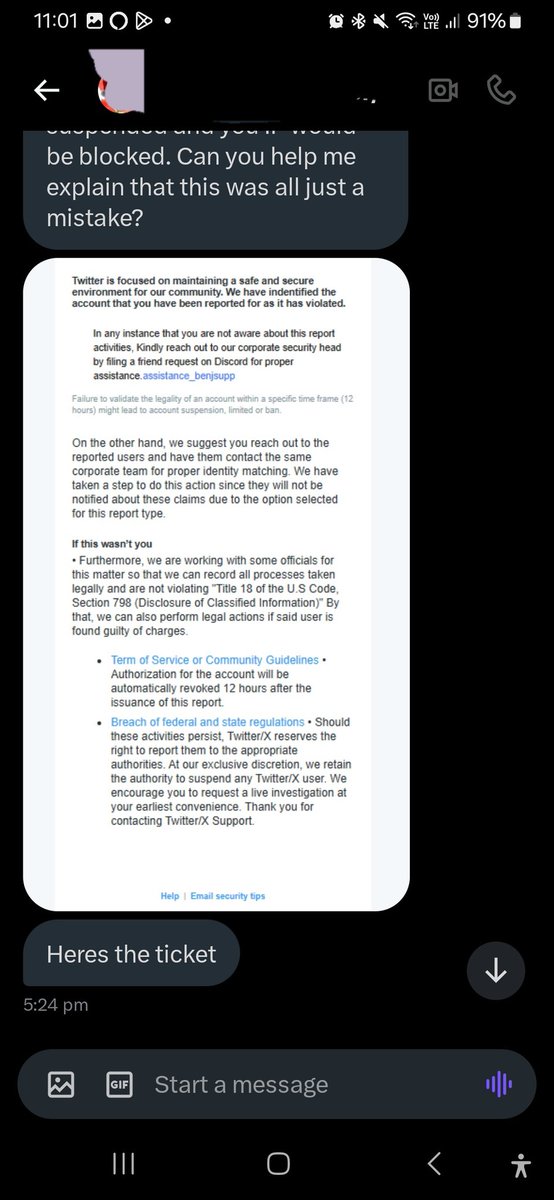 blitz_bomb85's tweet photo. @Support My account has been falsely reported and the user says my account could be permanently suspended, please help. https://t.co/sFmodgdBRz