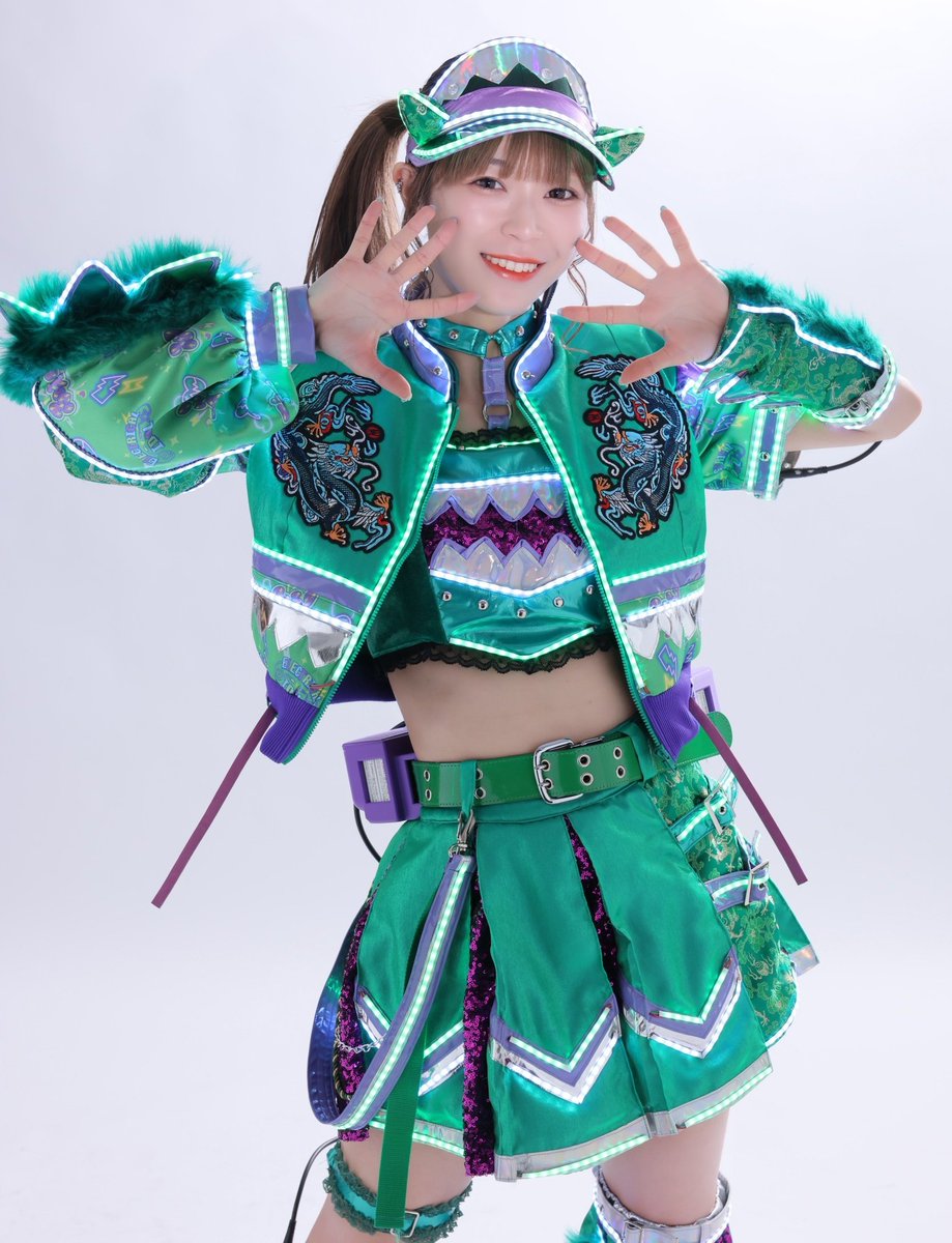 ふぇありーているず！さん新エレクトリカル衣装デザイン💚堀梨恵ちゃん