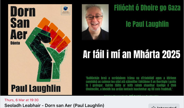 Colmcille Press/Cló Cholmcille (@colmcillepress) on Twitter photo Ar bís faoin seoladh seo ar Lá Domhanda na Leabhar - is imeacht iontach a bheidh ann.
Excited about this launch on World Book Day - it's going to be a great event.
<a href="/culturlanndoire/">Cultúrlann Uí Chanáin</a> Ar bís faoin seoladh seo ar Lá Domhanda na Leabhar - is imeacht iontach a bheidh ann.
Excited about this launch on World Book Day - it's going to be a great event.
<a href="/culturlanndoire/">Cultúrlann Uí Chanáin</a>