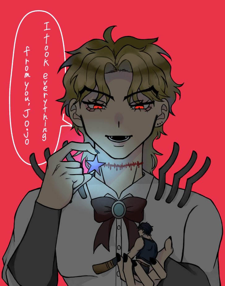 首の繋ぎ目描き忘れてたので再喝 🙇🏻‍♀️🙇🏻‍♀️
#ジョナサン命日  #jjba