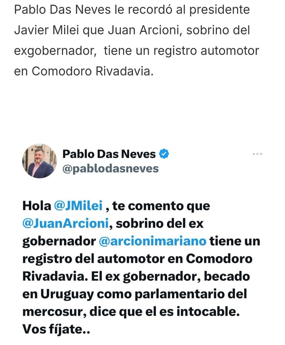 belisariopolis's tweet photo. Hola @madorni te comento que #DasNeves y #Néstor murieron a tiempo y safaron de ir a la Cárcel 😉 
@RadioChubut @fmdellagoesquel @fmElChubut901 @MpfRawson @arcionimariano @JornadaWeb https://t.co/KDGaYwWQEG