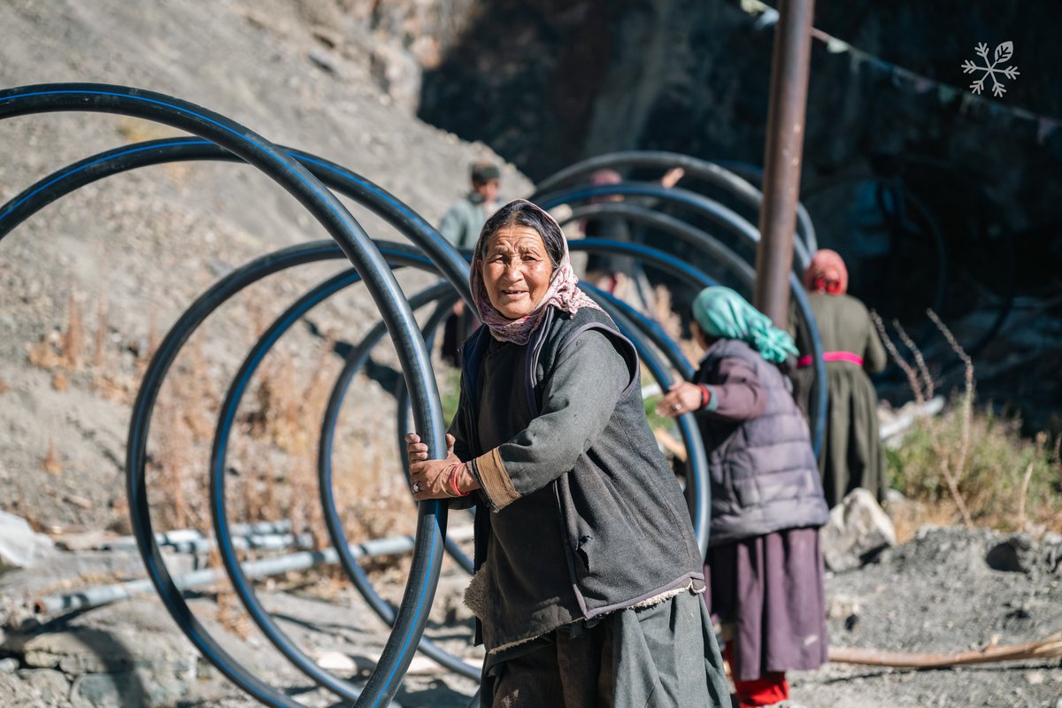 JainIrrigation's tweet photo. Jain HDPE Pipes: Built for Extremes, Proven in Ladakh! ❄️💧
When nature tests, Jain HDPE Pipes deliver. In the harsh winter, our pipes played a crucial role in creating Artificial Ice Reservoirs in Ladakh. The same pipes are, standing strong against extreme temperatures and proving their durability, flexibility, and reliability in the toughest conditions.

Partnering with @AcresofIce a Ladakh-based startup automating and scaling the construction of these Artificial Ice Reservoirs, our pipes are helping high-altitude villages fight water scarcity. Their sites, located between 3300 to 4500 meters elevation, face extreme weather, yet Jain HDPE Pipes continue to perform flawlessly. The data-backed system ensures maximum efficiency in water-to-ice conversion, making every drop count.

From frozen landscapes to sustainable solutions, Jain HDPE Pipes keep the flow going—year after year! 🌍💙

#jainirrigation #jainpipes #acresofice #ladakh #watermanagement #icestupa #hdpe #pipes #highaltitude #strong #articifical #ice #waterscarcity