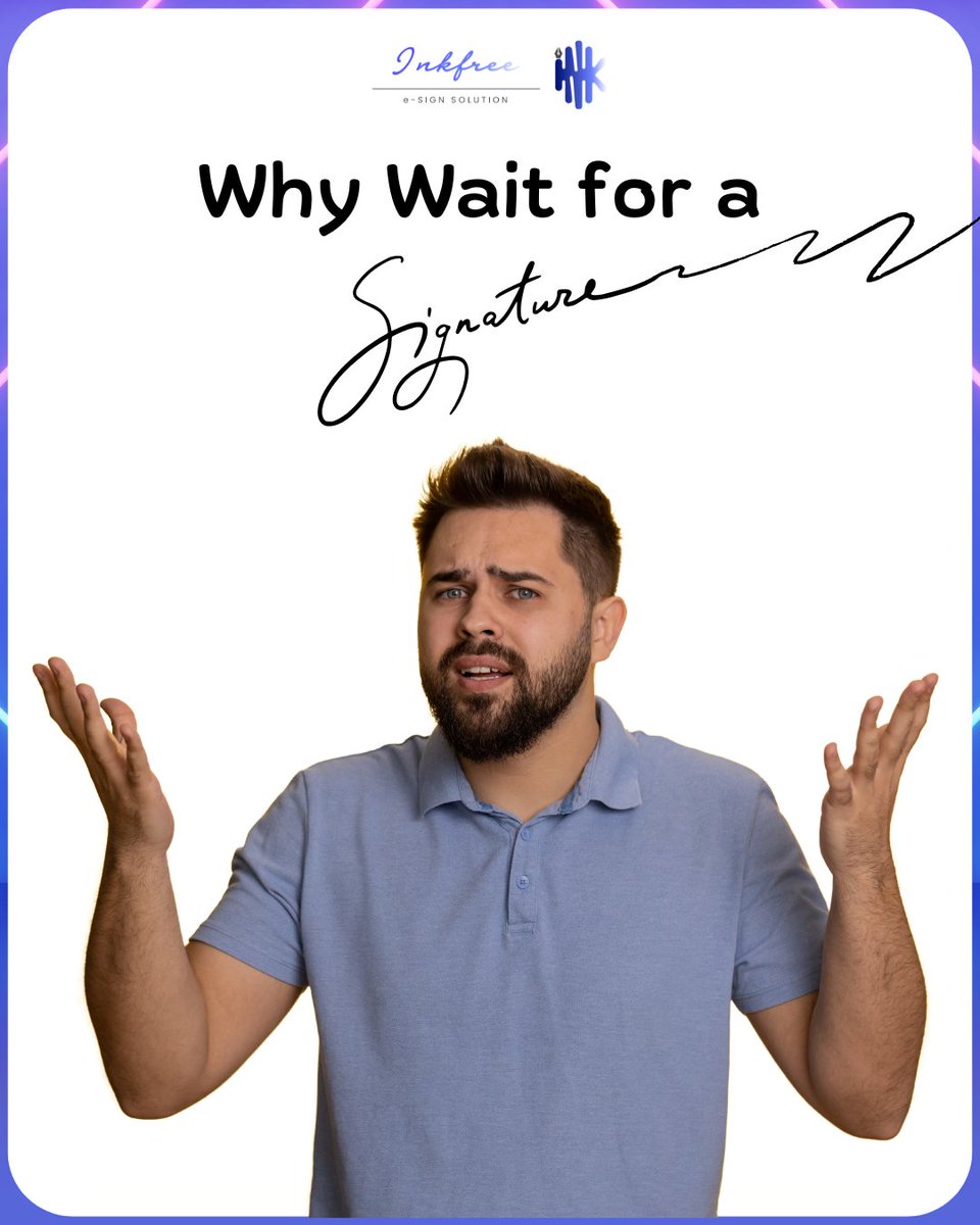 InkFreeEsign's tweet image. 🚀 Stop waiting, start signing! In just a few clicks, your documents are signed, sealed, and secured. Get notified, send reminders, and keep things moving—fast &amp;amp; hassle-free! 💼✅
#inkfree #instantdigitalsignature #paperlessworkflow #effortlesssigning #securetransactions