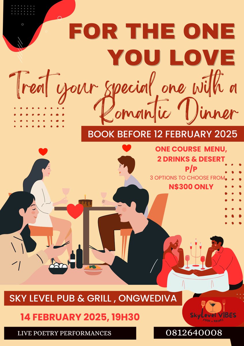For the one you LOVE. This valentine’s we welcome you and your person to a dinner filled with Loooovvveee 💕🥰🥂