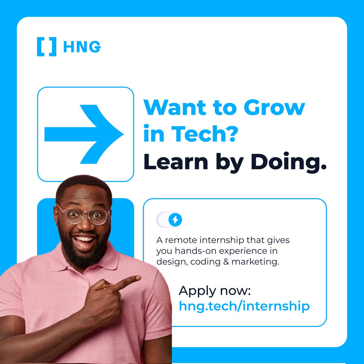 theadegokeog's tweet image. If you’re looking to sharpen your skills in design, coding, or marketing, this is definitely for you.
8 weeks of practical projects and guess what, its remote!

👉 Apply here: hng.tech/internship

#HNGInternship #TechInternships #LearnToCode