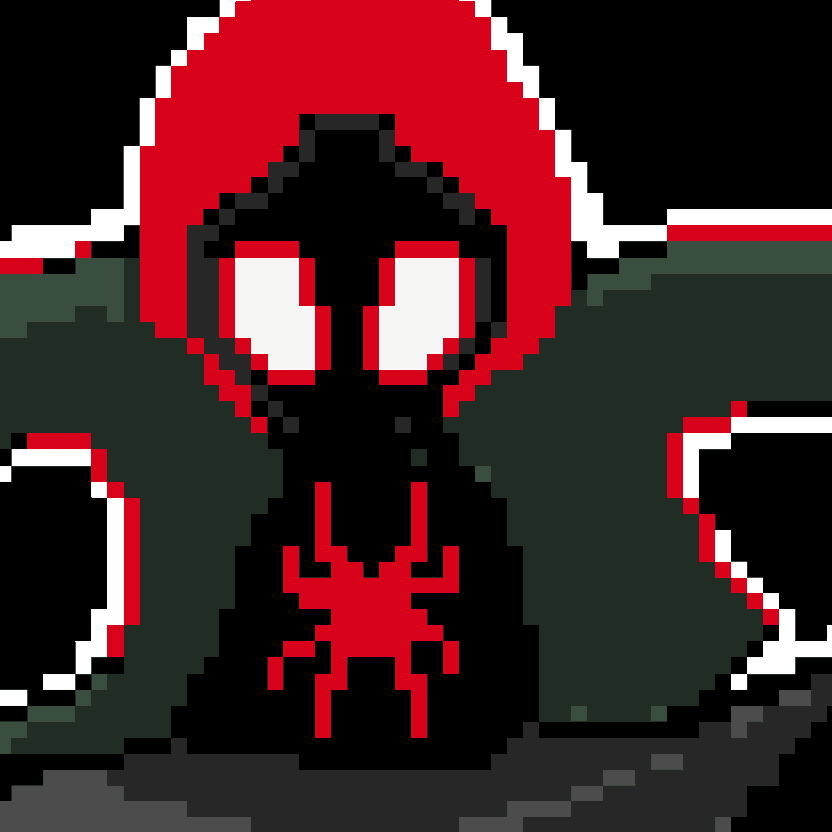 _jmj_art's tweet photo. Pixel art Miles Morales https://t.co/lpLdO38Eoi