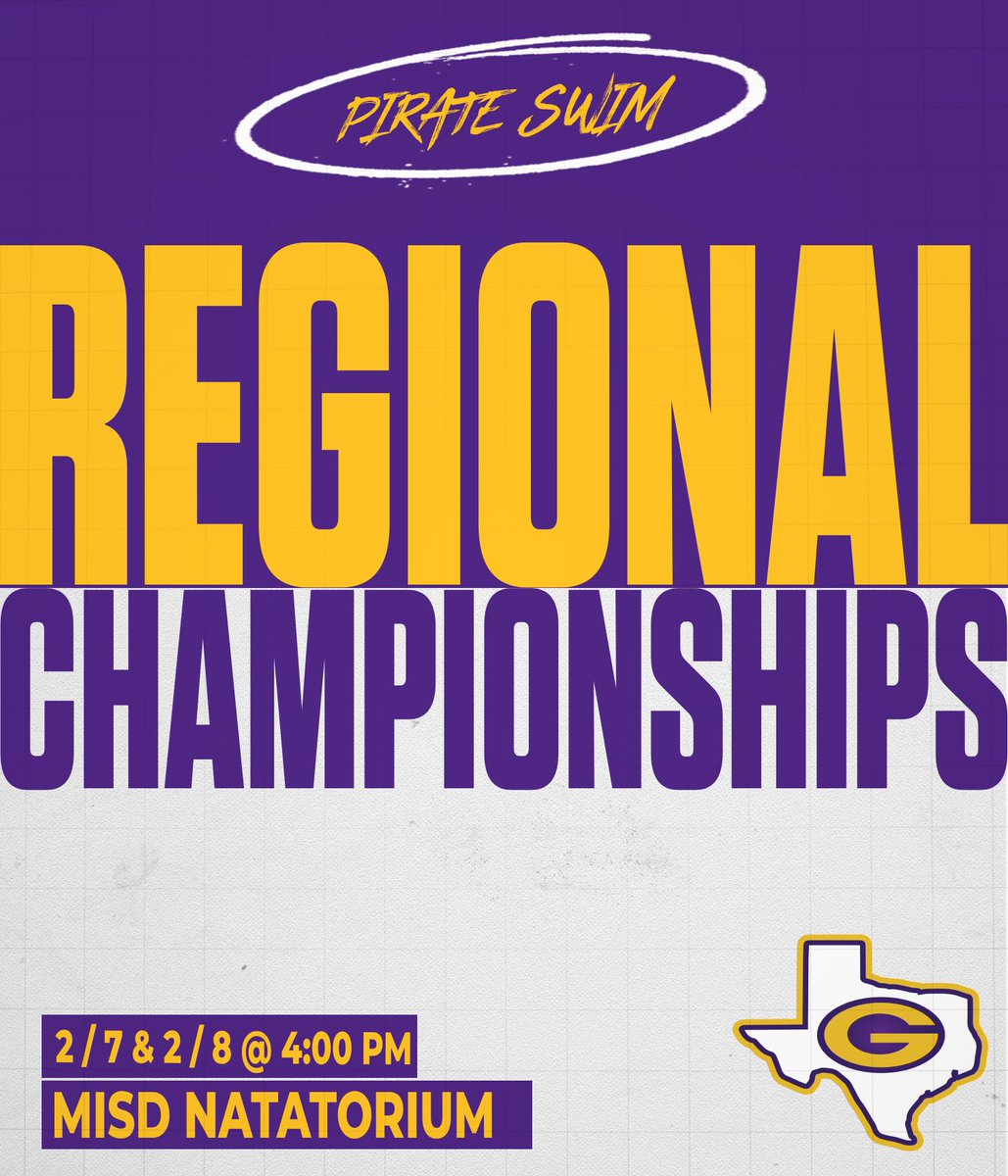Your Pirate and Lady Pirate swimmers will compete in the Region 2-5A Championship in Mansfield in prelims tonight (2/7) at 4:00 PM and then the top 16 swimmers will compete tomorrow (2/8) for a chance to go to the 5A State Meet in two weeks! 

Let’s go Pirates!🏴‍☠️ 

#blackflag