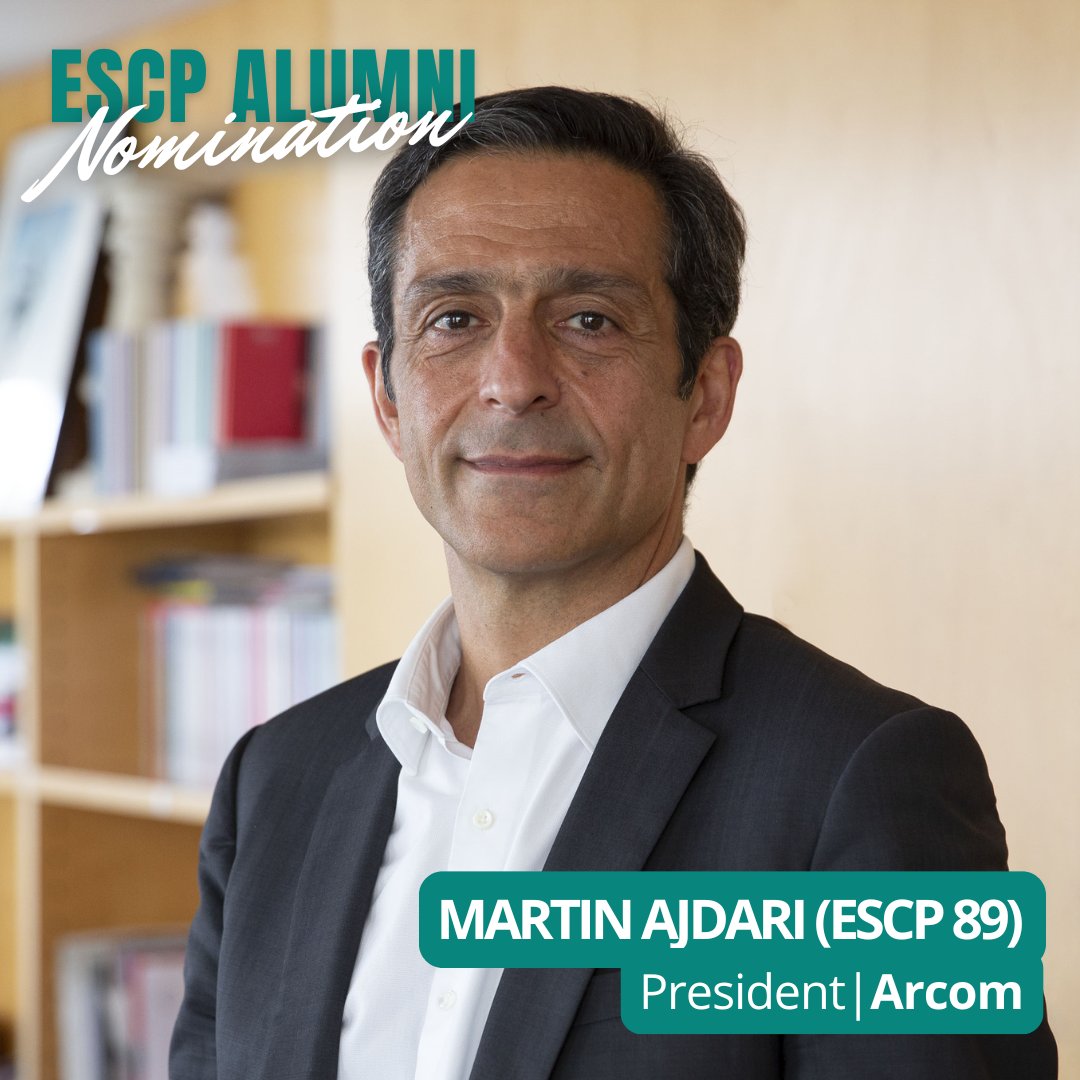 [APPOINTMENT] Martin Ajdari (ESCP 89) is appointed President of ARCOM! With over 25 years of experience in the public, #audiovisual, and cultural sectors, Martin Ajdari now takes on the presidency of #ARCOM, the French audiovisual regulatory authority. Congrats ! #ESCP