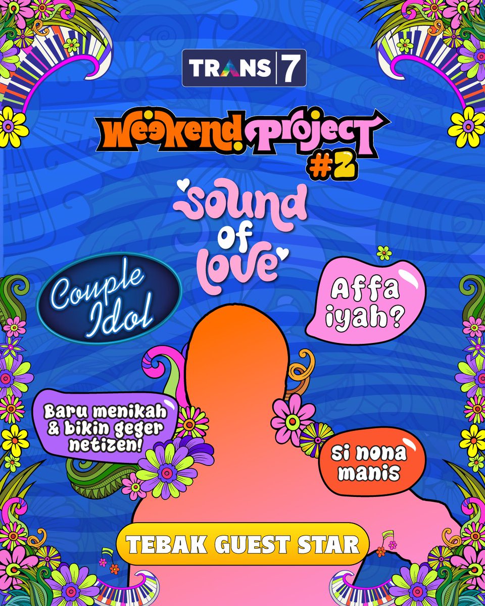 TRANS7's tweet image. Affa iyah gak mau dateng ke #WeekendProject2 kalo udah tau bakalan ada dia yang perform?? 😍😍

🗓️ Minggu, 23 Februari 2025
🎪 Senayan Park, Jakarta
FREE ENTRY! GRATIS!! TINGGAL BAWA BADAN AJA 😎
#WeekendProjectTRANS7 #SoundOfLoveTRANS7
