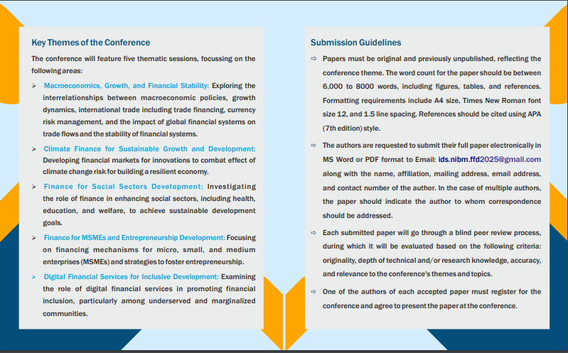 IDS_JPR's tweet image. Submit your research papers by Feb 16, 2025! [ids.nibm.ffd2025@gmail.com]  #FinanceForDevelopment #CallForPapers #ResearchConferenceInstitute of Development Studies, Jaipur (IDSJ) National Institute of Bank Management (NIBM,Pune)