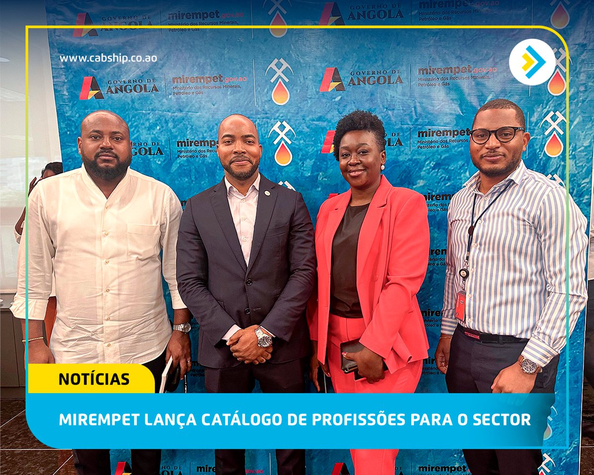 CABSHIP1's tweet photo. MIREMPET LANÇA CATÁLOGO DE PROFISSÕES PARA O SECTOR.

A CABSHIP participou hoje, em Luanda, num seminário de capacitação sobre o catálogo de profissões para o sector petrolífero, promovido pelo Ministério dos Recursos Minerais, Petróleo e Gás.

#cabship #luanda #recursomineraisangola