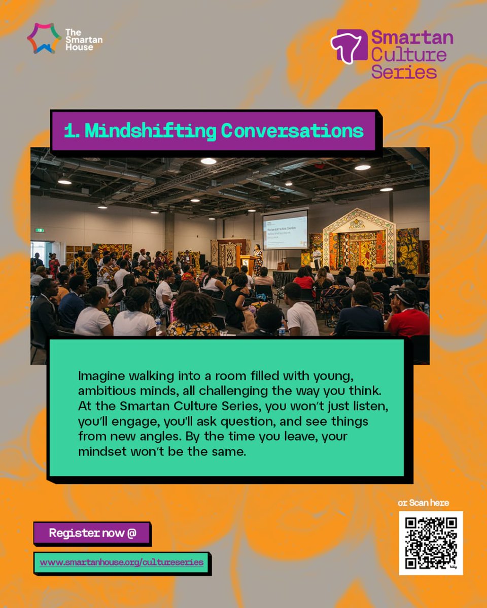 EliteSmartans's tweet image. The Smartan Culture Series is More Than Just an Event!

At this event, young-minded individuals, rewired with a vision for global domination, will take the stage to discuss diverse topics cutting across various sectors.

Expect mind-shifting conversations and purpose-driven…