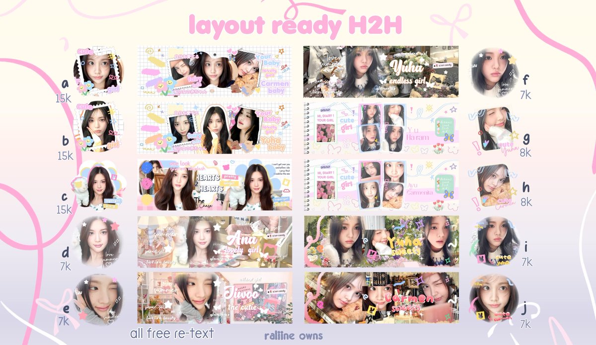 moisellle's tweet photo. @pcettiest ready layout h2h https://t.co/MrpDjXoSdr