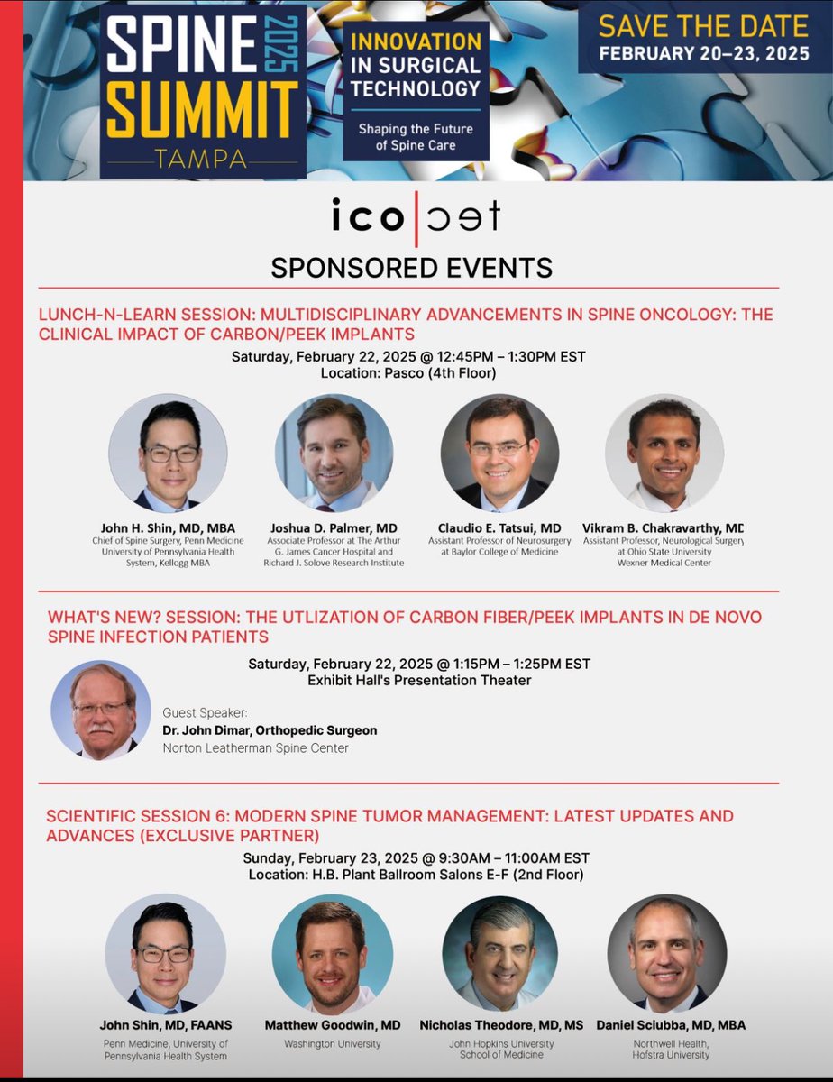 John H. Shin MD, MBA (@johnhshinmd) on Twitter photo Interested in spine tumor surgery? Join us in person in 2 weeks at the Spine Summit. Thank you <a href="/icotecmed/">icotec Medical</a> for supporting <a href="/spinesection/">AANS/CNS Spine Section</a> with educational grants and exhibits sponsorship. <a href="/AANSNeuro/">AANS</a> <a href="/alisonedye/">Alison Dye</a> Interested in spine tumor surgery? Join us in person in 2 weeks at the Spine Summit. Thank you <a href="/icotecmed/">icotec Medical</a> for supporting <a href="/spinesection/">AANS/CNS Spine Section</a> with educational grants and exhibits sponsorship. <a href="/AANSNeuro/">AANS</a> <a href="/alisonedye/">Alison Dye</a>