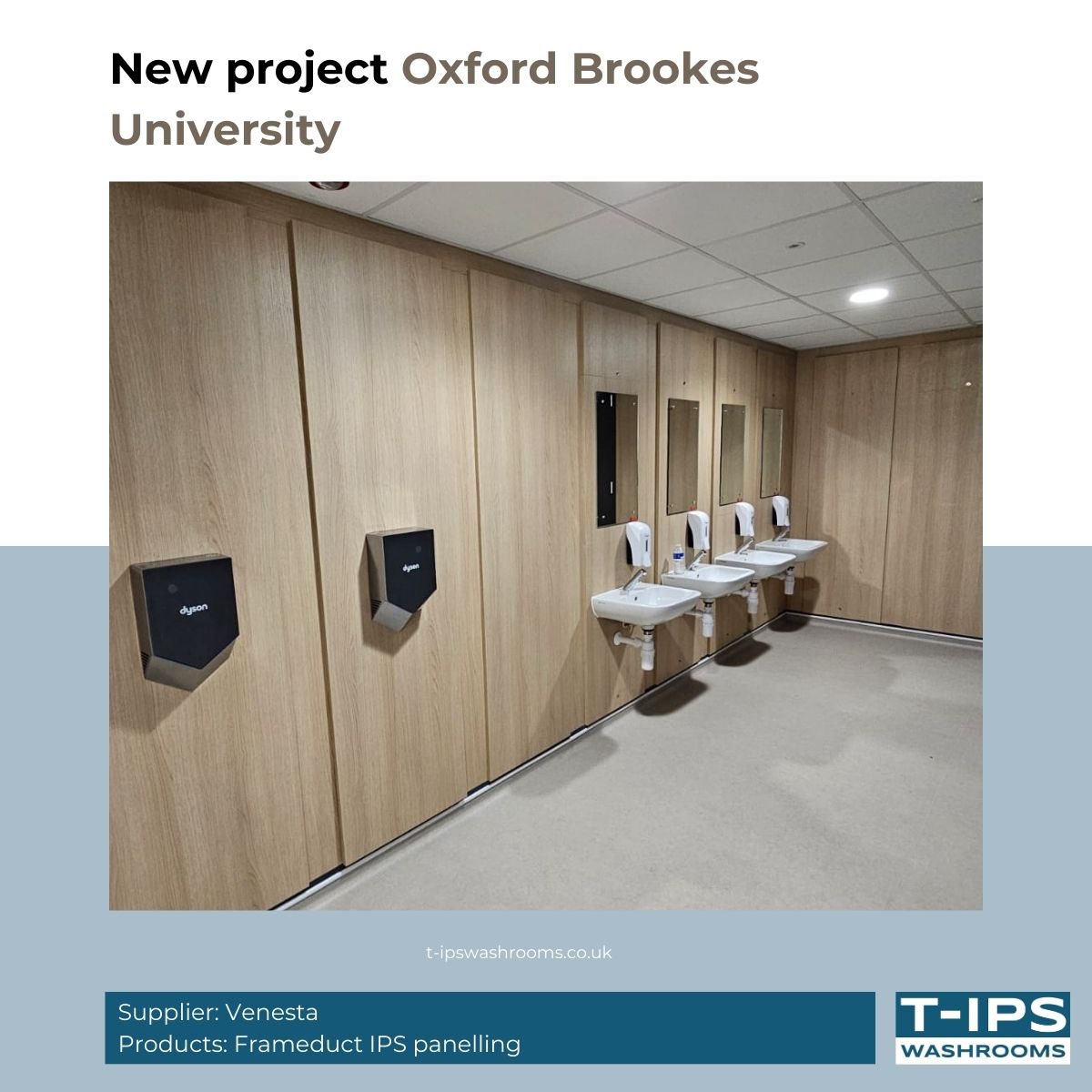 TWashrooms's tweet photo. #HappyFriday everyone 😊 

Finishing up this week by showcasing another recently completed project where we installed @venestawashroom’s (ever popular) Unity Range again 🤩 Alongside full height wall panelling, these #University toilets look really smart. https://t.co/HbtGLK7gnY