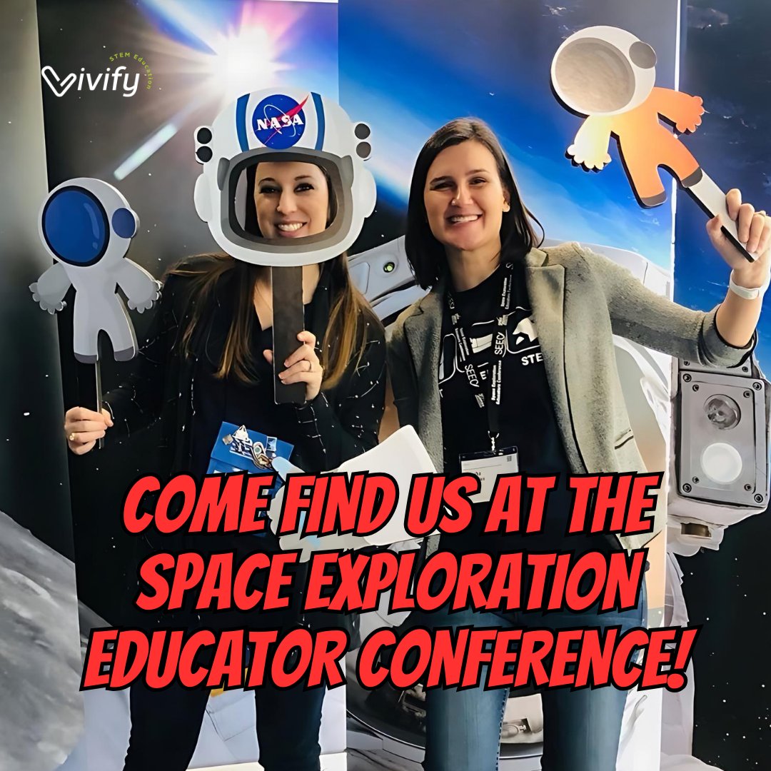 VivifySTEM's tweet photo. ✨ FULL Day at SEEC - Come Find Us! 🚀 We're presenting 3 sessions &amp; will be here ALL DAY! If you haven't had a chance to attend our sessions, it's not too late to connect with us. Visit our booth and chat with our team!

#SEECSPACE  #SEEC #SEEC2025 https://t.co/zTSP8306yQ