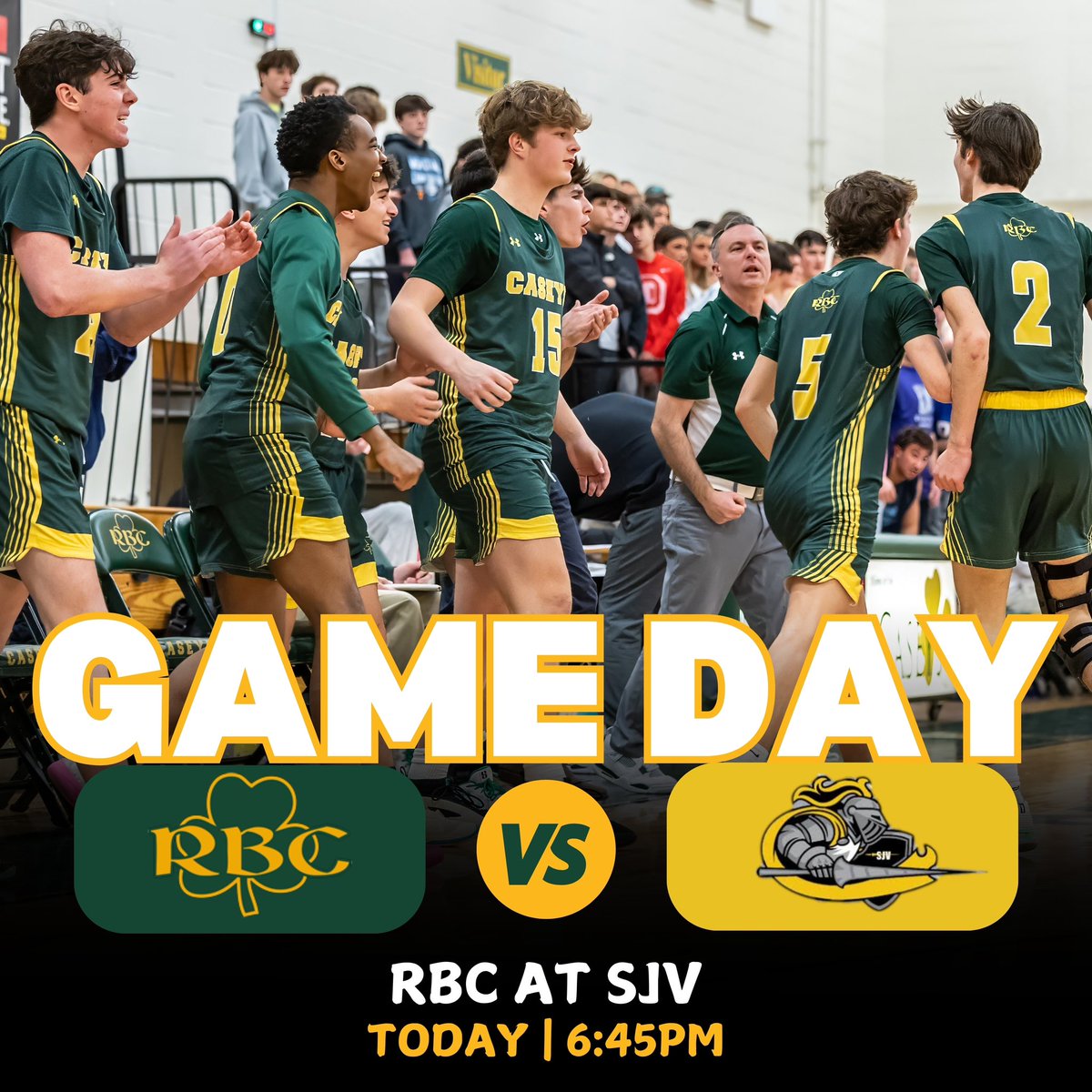RBC boys basketball is on the road tonight as they take on SJV at 6:45pm. <a href="/APPSportsDesk/">APPSportsDesk</a> <a href="/HSSportsNJ/">NJ.com HS Sports</a> <a href="/Matt_Manley/">Matt Manley</a> <a href="/JSSInsider/">Shore Sports Insider</a> <a href="/ShoreSports_NJ/">Shore Conference</a> <a href="/BrandonGouldHS/">Brandon Gould</a> <a href="/MikeKinneyHS/">Mike Kinney</a> <a href="/JakeMatson/">Jake Matson</a>