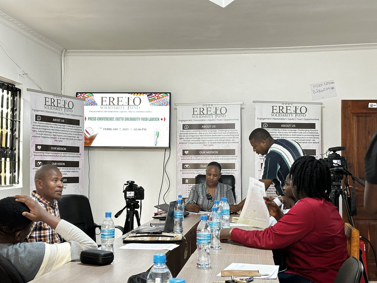 PINGOsForum's tweet photo. A press conference is underway, Ereto Solidarity Fund launch is just a few days away.

Visit to learn more; https://t.co/X9VjwyPHpl

#EretoSolidarityFund #Ereto #IndigenousPeoples https://t.co/DwkRRaynJG