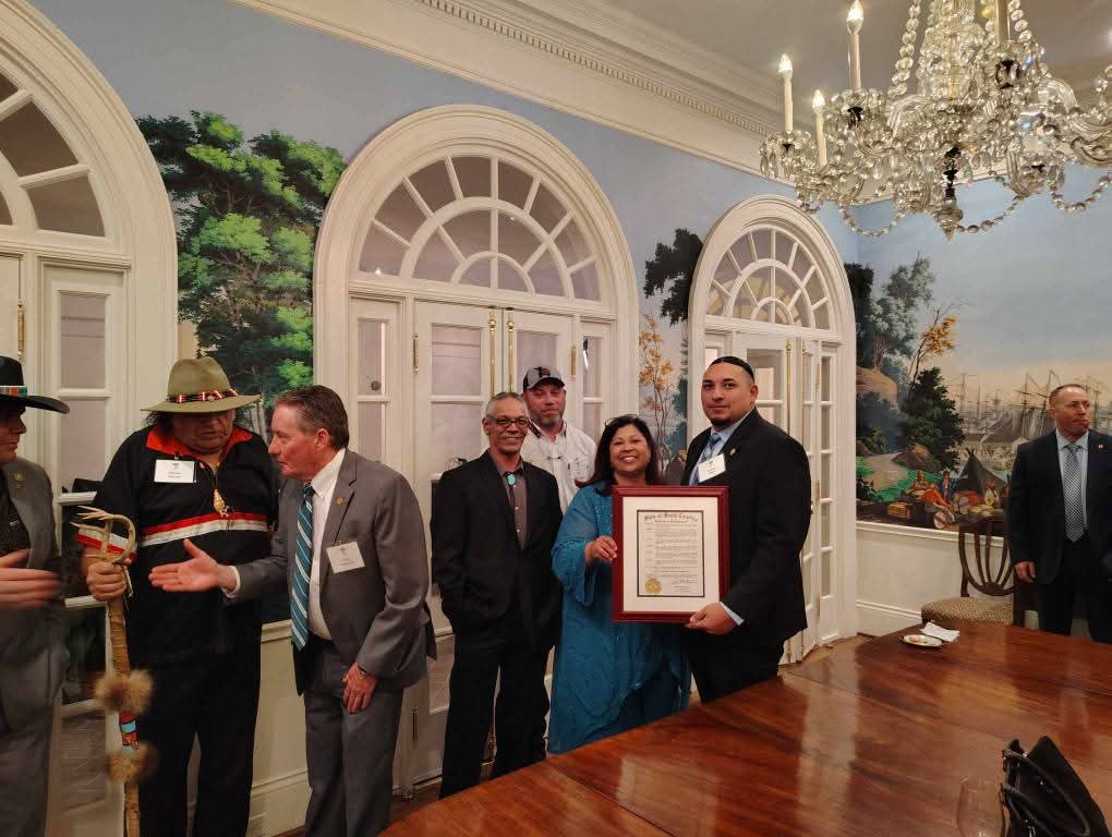 This is a significant step forward in our tribe's pursuit of recognition.  We are deeply grateful to our community members, both those who were able to witness this occasion and those who offered their support from afar.  It's a wonderful time to be a Wassamasaw Indian.