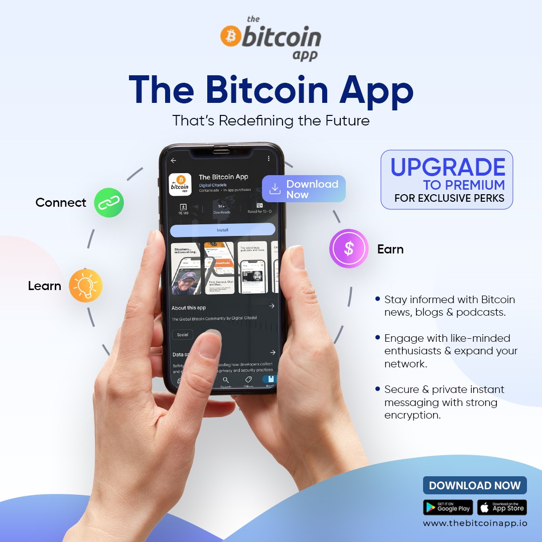 the_bitcoin_app's tweet photo. The Bitcoin App is redefining the future, Stay updated with the latest Bitcoin news, blogs & podcasts. Connect with like-minded enthusiasts and expand your network. Upgrade to premium for exclusive perks.

Download Now & Go Premium: https://t.co/LPe6us0UPo

#thebitcoinapp #gopremium #bitcoincommunity #bitcoinrewards #digitalcurrency #gettheapp #bitcoin #bitcoinlife #bitcoinbenefits #bitcoinjourney