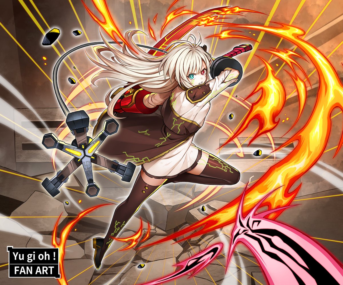 #遊戯王OCG 
#OCGファンアート

閃刀姫－ハヤテ  ///  レイ

( 遊戯王カードゲームのファンアトです。
気になる方は遊戯王をはじめましょう！)