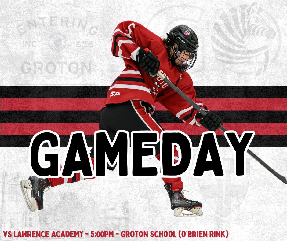 grotongvh (@grotongvh) on Twitter photo Friday NIGHT in the OB! Be there as the Zebras host LA! 💪 😤 #zeebs #nightgame #letsgoooo
⏰ - 5:00pm
🆚 - <a href="/LAGirlsHockey/">Lawrence Academy Girls’ Varsity Hockey</a>
🏟️ - O’Brien Rink
🎥 - events.locallive.tv/events/166583
<a href="/NEPSGIHA/">New England Prep School Girls Ice Hockey Assoc.</a> <a href="/NEHockeyJournal/">New England Hockey Journal</a> <a href="/neutralzoneW/">Neutral Zone Women's</a> <a href="/NEHockeyReport/">NEHR</a> <a href="/HNIBonline/">Hockey Night</a> <a href="/GrotonZebras/">Groton Athletics</a> <a href="/GrotonSchool/">Groton School</a> Friday NIGHT in the OB! Be there as the Zebras host LA! 💪 😤 #zeebs #nightgame #letsgoooo
⏰ - 5:00pm
🆚 - <a href="/LAGirlsHockey/">Lawrence Academy Girls’ Varsity Hockey</a>
🏟️ - O’Brien Rink
🎥 - events.locallive.tv/events/166583
<a href="/NEPSGIHA/">New England Prep School Girls Ice Hockey Assoc.</a> <a href="/NEHockeyJournal/">New England Hockey Journal</a> <a href="/neutralzoneW/">Neutral Zone Women's</a> <a href="/NEHockeyReport/">NEHR</a> <a href="/HNIBonline/">Hockey Night</a> <a href="/GrotonZebras/">Groton Athletics</a> <a href="/GrotonSchool/">Groton School</a>