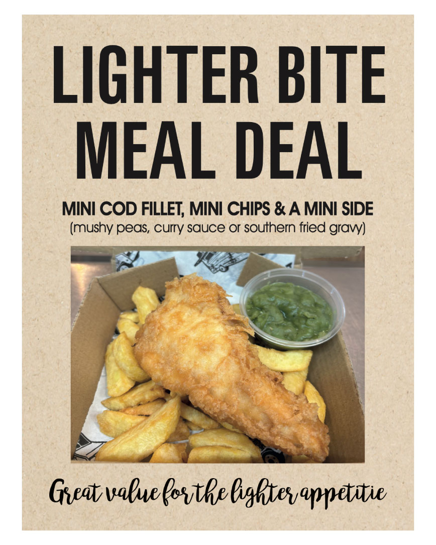 With the cost of cod on the rise again, we know that treating yourself to fish &amp; chips isn’t always as easy as it used to be. That’s why we introduced our Lighter Bite Meal Deal; to give you a more affordable option without missing out on the good stuff!
 bennettsfishandchips.co.uk