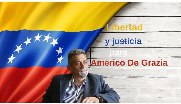 NoelRomeroL's tweet photo. Última Hora @AmericoDeGrazia cumple hoy 4.500 Horas #6Meses Secuestrado en el #Helicoide #Incomunicado #Aislado sin contacto con sus Familiares, su Madre de 90 años pide su Libertad #DetenciónForzada #Ilegal sin Derecho a la Defensa Privada. Su único delito: Pensar Diferente https://t.co/rXaSP8Z6dZ