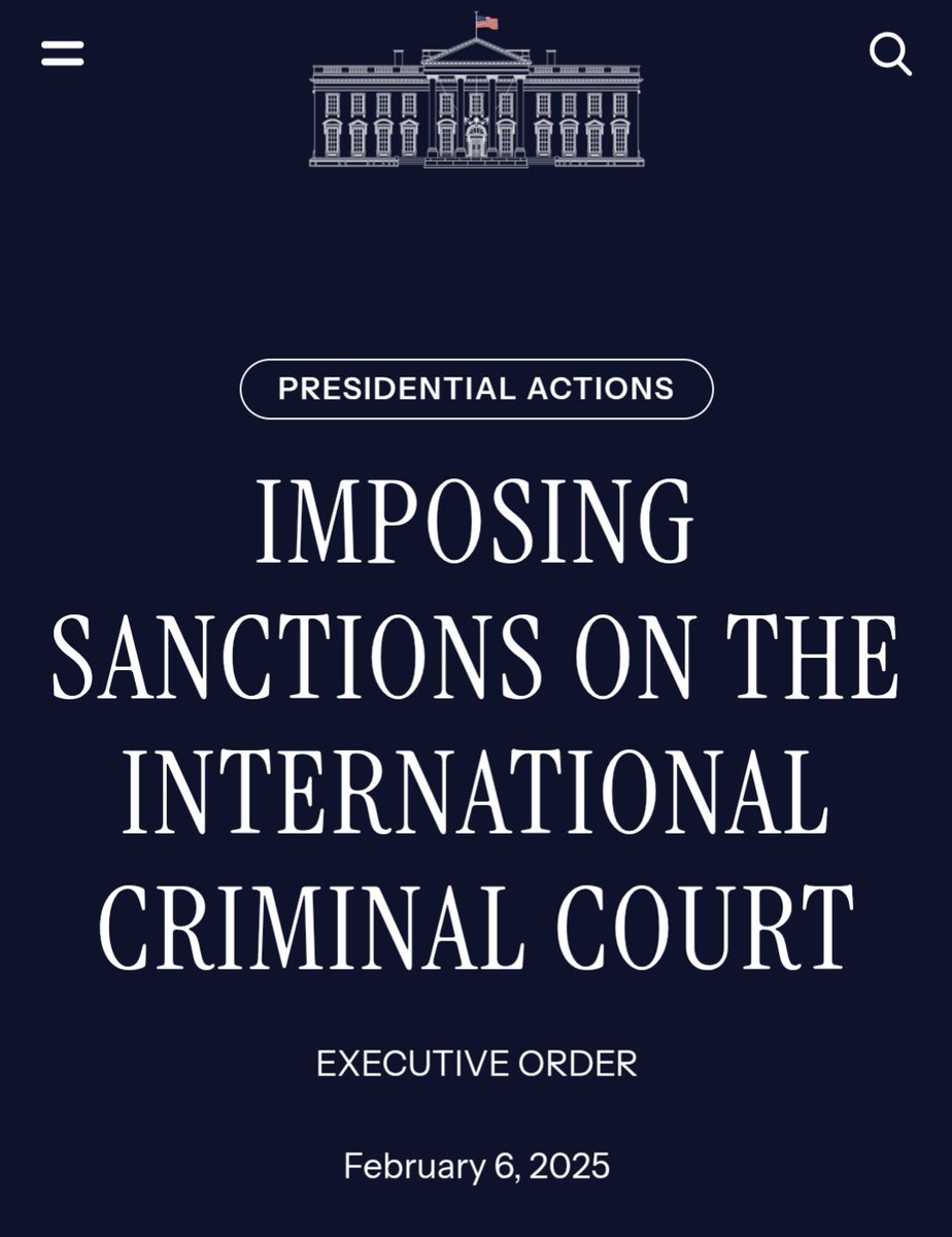 archivegenocide's tweet image. The Biden administration and US lawmakers have been ramping up hostilities with the ICC for months. This is the logical outcome.

The US is willing to burn down international law.