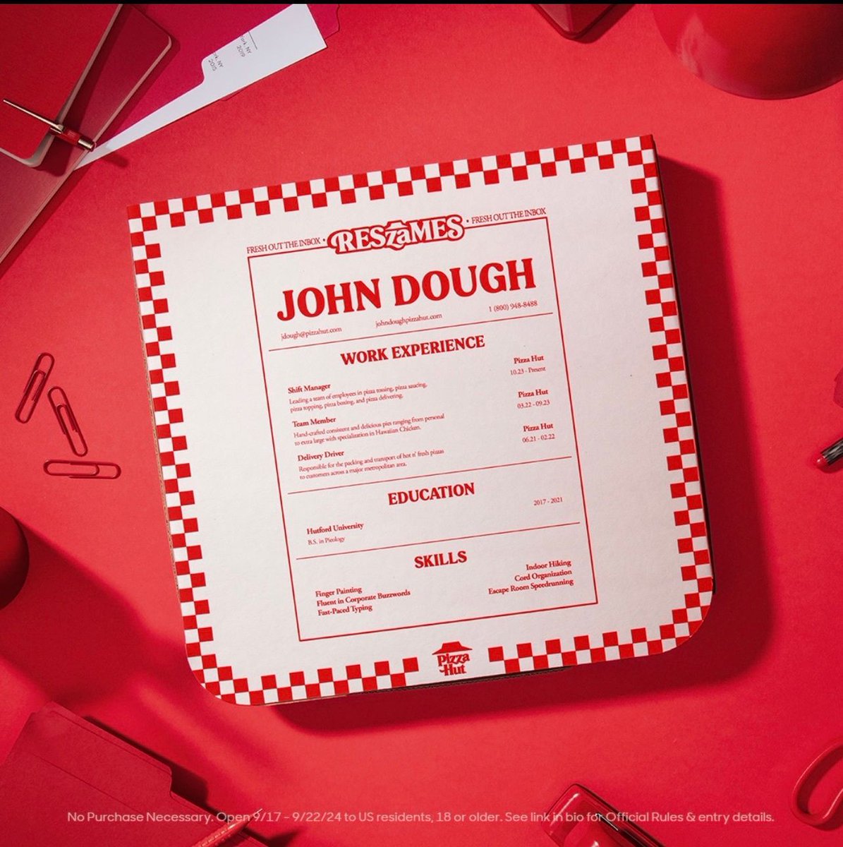Geniezweb's tweet photo. Your dream job is just a pizza away! 🍕 Pizza Hut USA now lets you print your CV on a pizza box and deliver it to your future employer. Because 75% of resumes get ignored, but free pizza never does.

Repost from @pizzahut https://t.co/MuXFmeRCqd