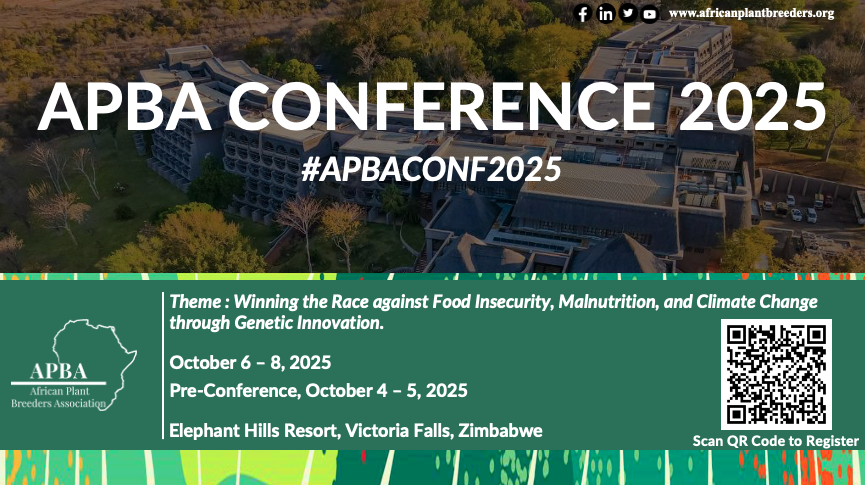 The 4th Edition of the APBA Conference is fast  appproaching   and this year promises to be bigger and better! 🎉
Don't Miss Out on the Early Bird Offer! 
Register now to secure your spot at a discounted rate.
Visit africanplantbreeders.org to register and learn more.