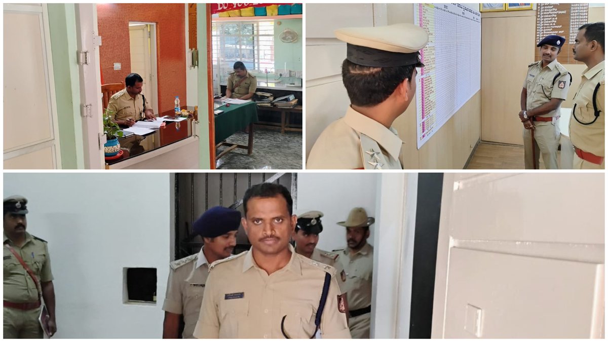 ತುರುವೇಕೆರೆ ವೃತ್ತ ಮತ್ತು ಪೊಲೀಸ್ ಠಾಣೆಯ ವಾರ್ಷಿಕ ಪರಿವೀಕ್ಷಣೆ, ತನಿಖೆಯಲ್ಲಿನ ಪ್ರಕರಣಗಳು(UI Cases), ಠಾಣೆಯ ಸುತ್ತ ಮುತ್ತಲಿನ ಪರಿಸರ, ಕಡತ ಮತ್ತು ಜಪ್ತಿಯಾದ ವಾಹನಗಳ ಕೂಲಂಕುಷವಾಗಿ ಪರಿಶೀಲನೆಯನ್ನು ಮಾಡಿ ಸೂಕ್ತ ಕಾನೂನು ಸಲಹೆ ಸೂಚನೆಗಳನ್ನು ನೀಡಲಾಯಿತು.  
#TumakuruDistrictPolice 
#TuruvekerePS 
#AnnualInspection2025