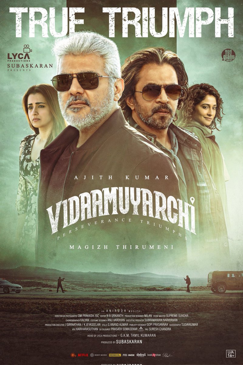 #VidaaMuyarachi Running successfully in cinemas ! 
40 cr in tamilnadu